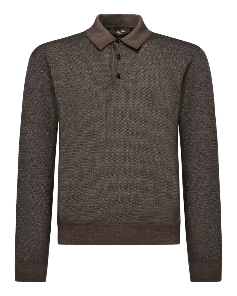Loro Piana Strukturiertes Poloshirt - Braun Braun