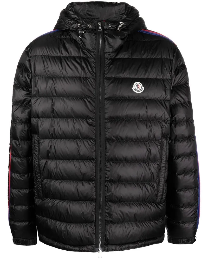 Moncler Gefütterte Agout Jacke - Schwarz Schwarz