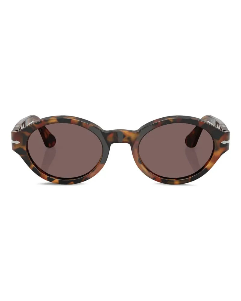 Persol Sonnenbrille mit ovalem Gestell - Grün Grün