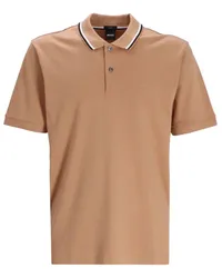 HUGO BOSS Penrose 38 Poloshirt mit Logo-Print Nude