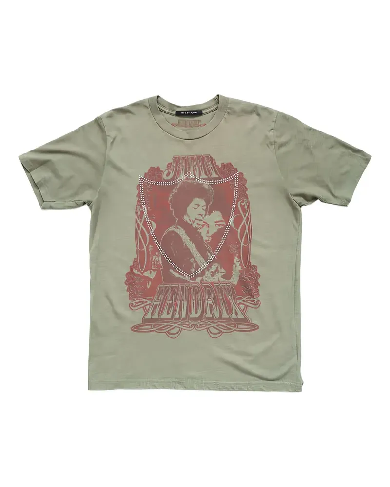 HTC Hollywood Trading Company JIMI HENDRIX LUX T-Shirt mit Print - Grün Grün