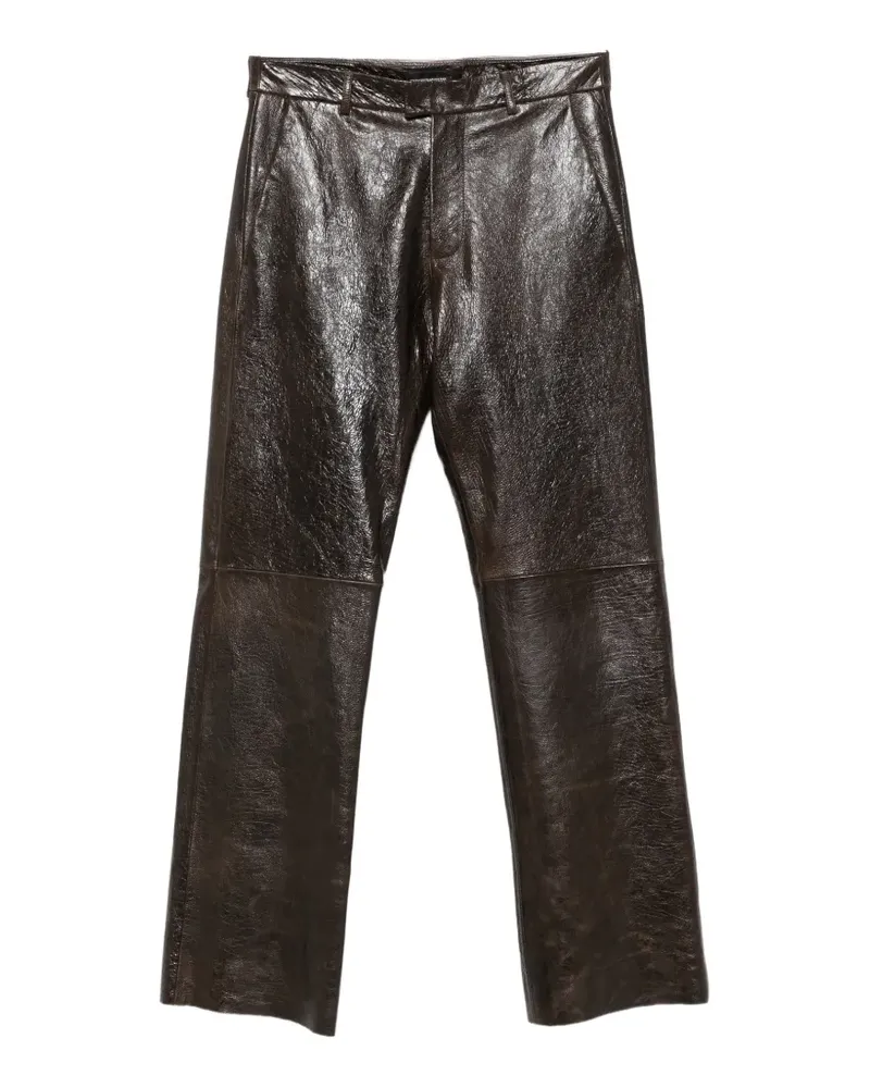 Emporio Armani zip-fastening trousers - Braun Braun