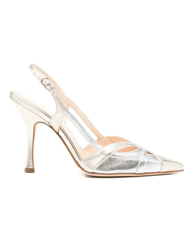 Anna F. cut-out-detail pumps - Silber Silber