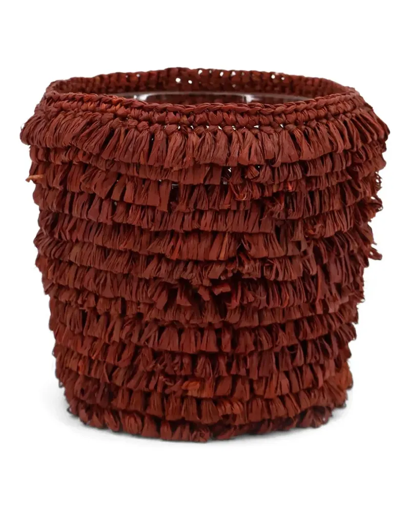 IBELIV Wood raffia-covering scented candle - Braun Braun