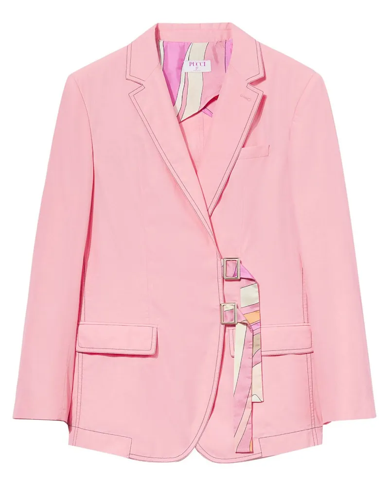 Emilio Pucci Blazer mit fallendem Revers Rosa