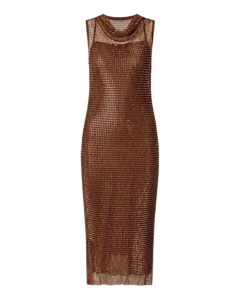 Pinko sequin-embellished cowl-neck dress - Braun Braun