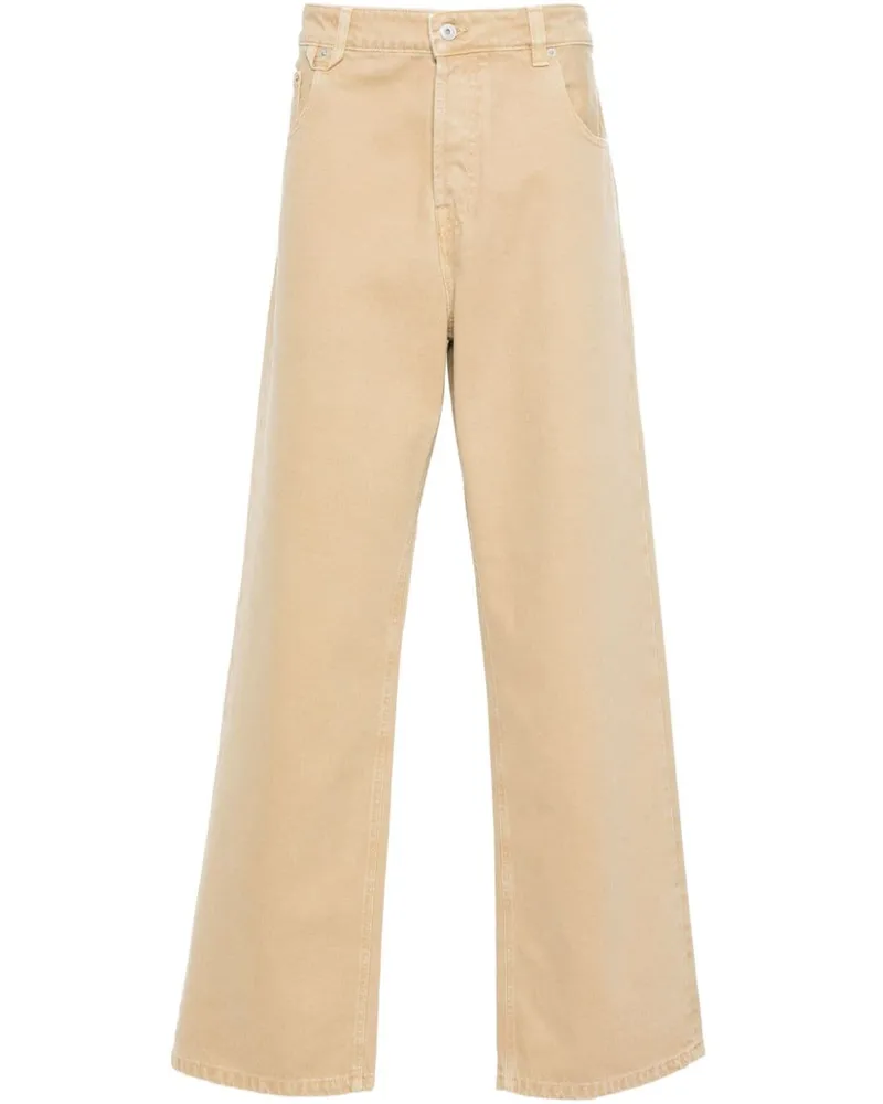 Jacquemus Nîmes Jeans mit weitem Bein - Nude Nude