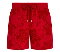 Packbare Badeshorts - Rot