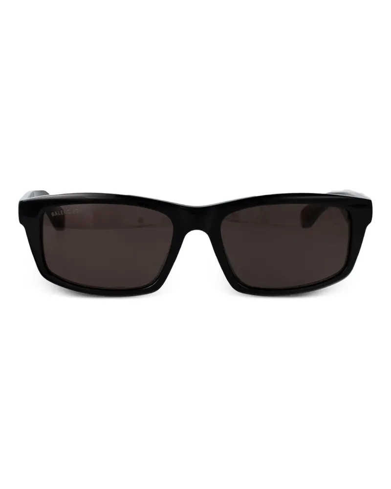 Balenciaga Sonnenbrille mit eckigem Gestell - Schwarz Schwarz