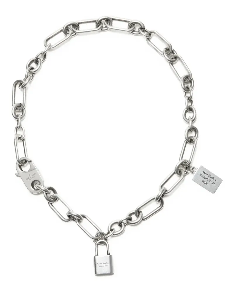 Acne Studios Halskette mit Schloss - Silber Silber