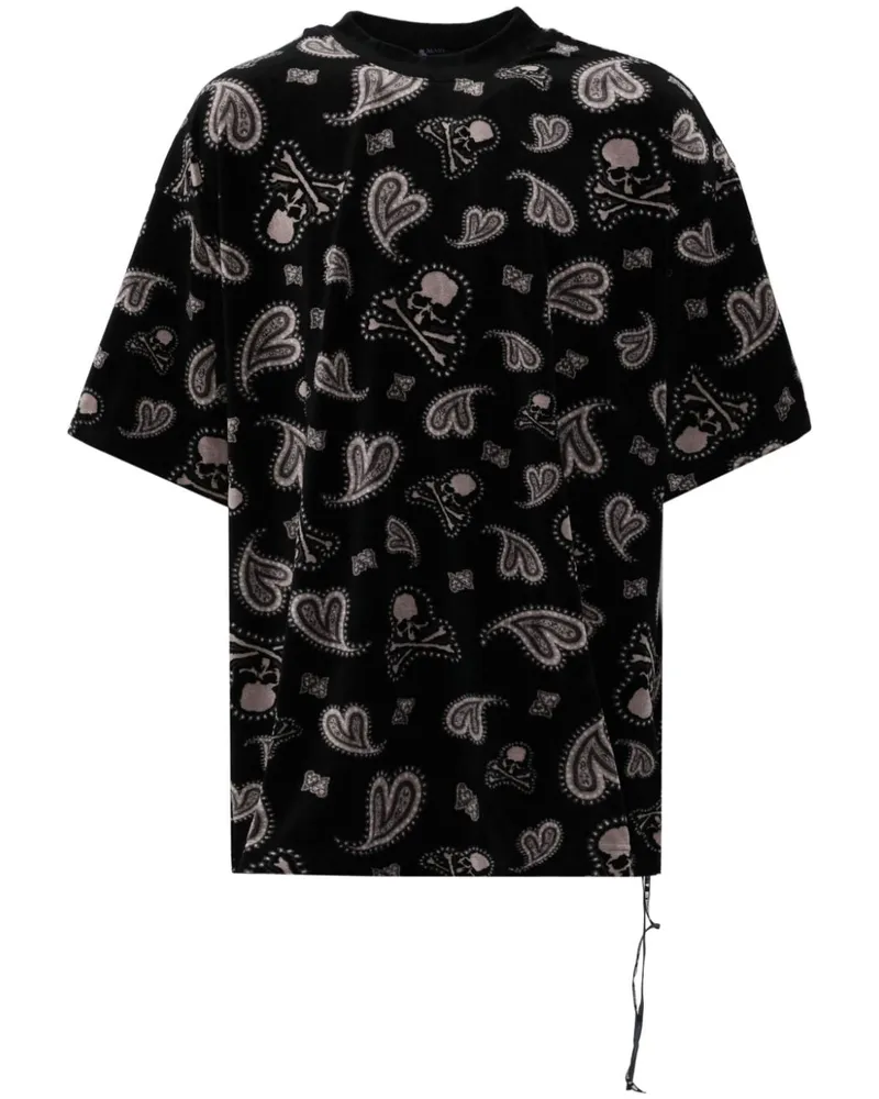Mastermind World T-Shirt mit Logo-Monogramm - Schwarz Schwarz