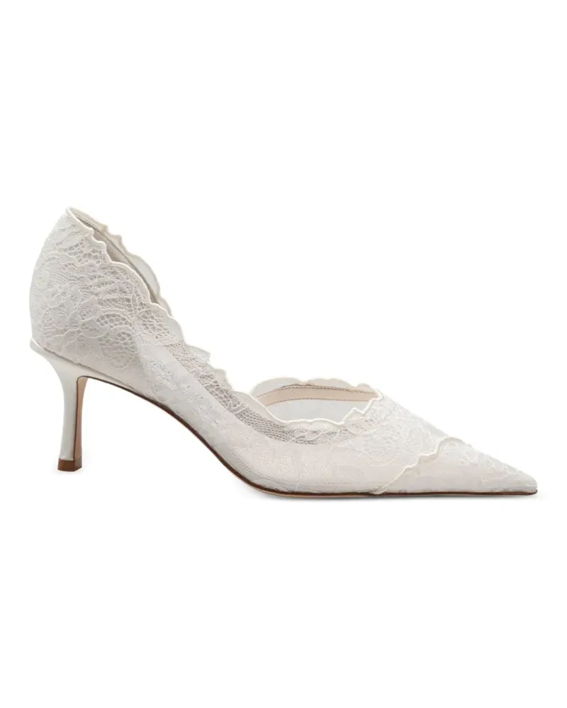 Jimmy Choo Faiz Pumps aus elfenbeinfarbener Spitze - Nude Nude