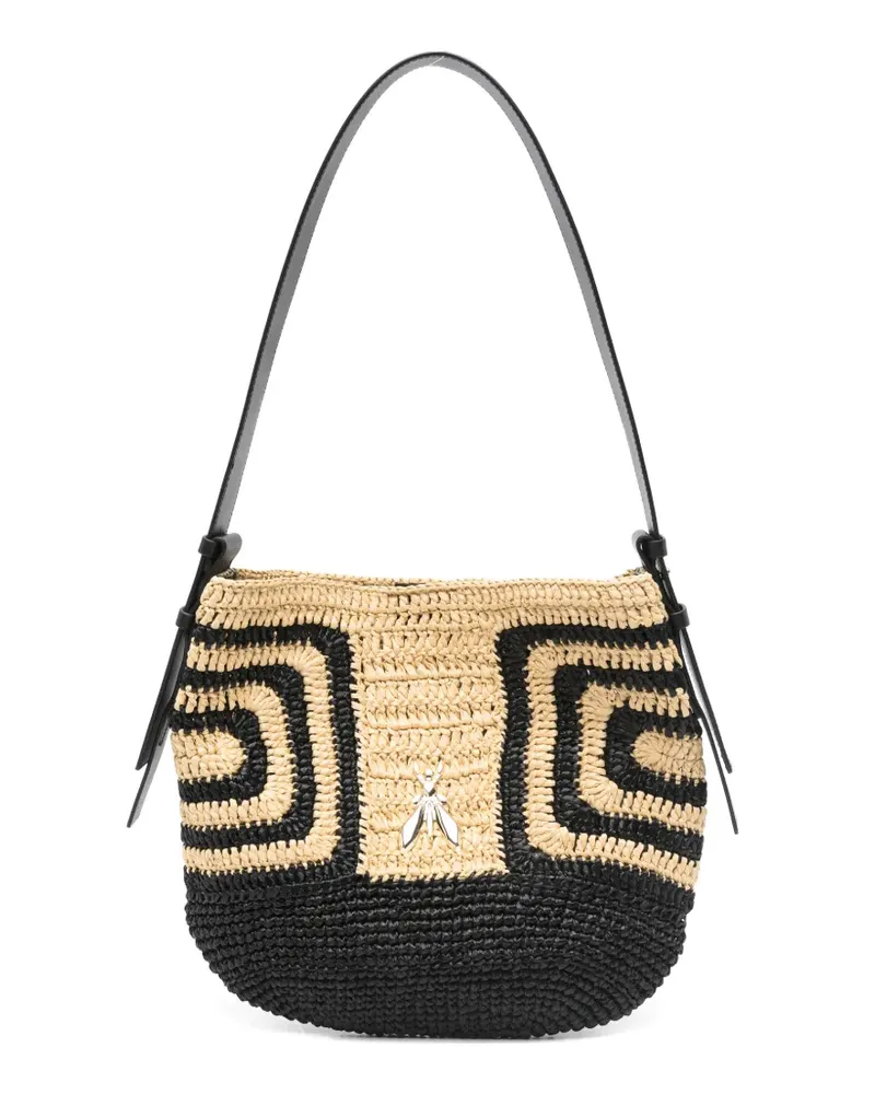Patrizia Pepe raffia beach bag - Gelb Gelb