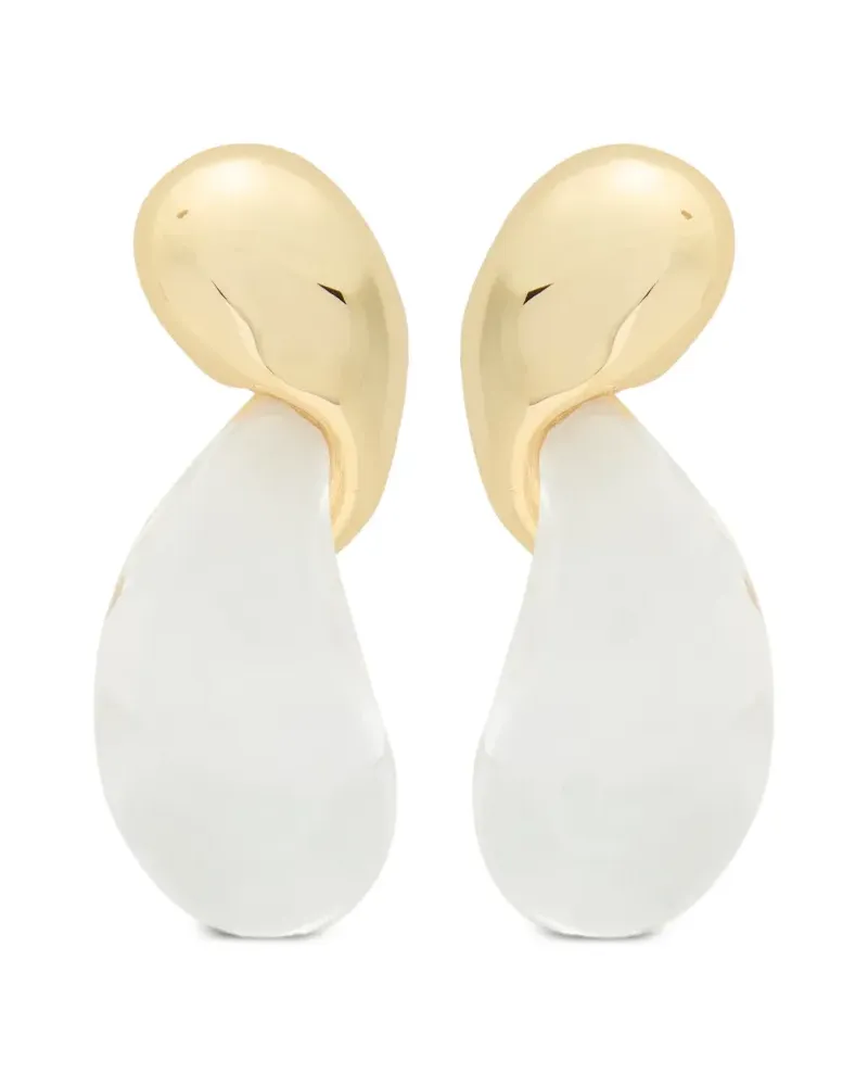 Alexis Bittar Liquid Lucite modernist earrings - Gold Gold