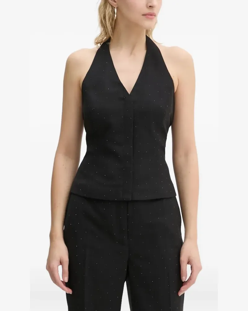 BRUUNS BAZAAR CorymbiaBBBelia Neckholder-Top mit Verzierung - Schwarz Schwarz