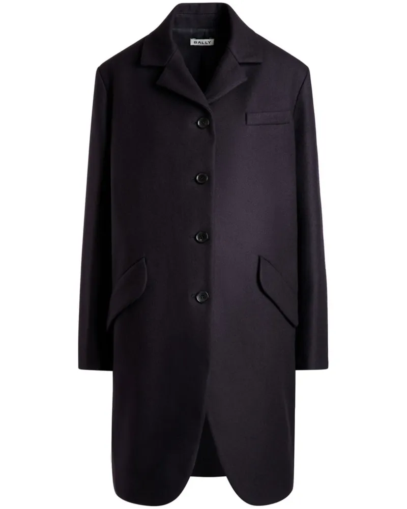 Bally Mantel mit abgerundetem Saum - Blau Blau