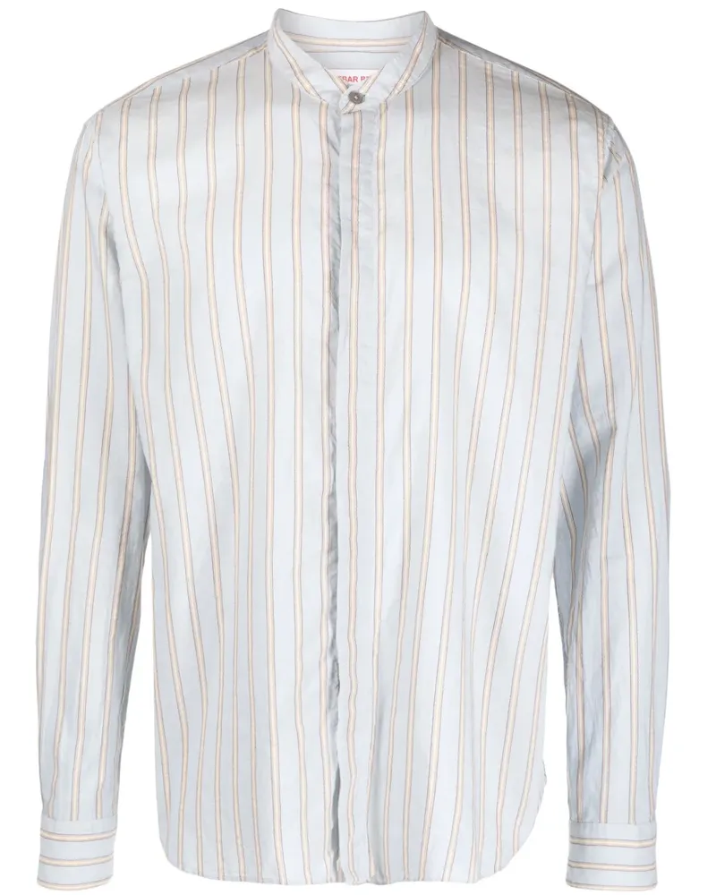 Orlebar Brown Gestreiftes Dekker Hemd - Blau Blau
