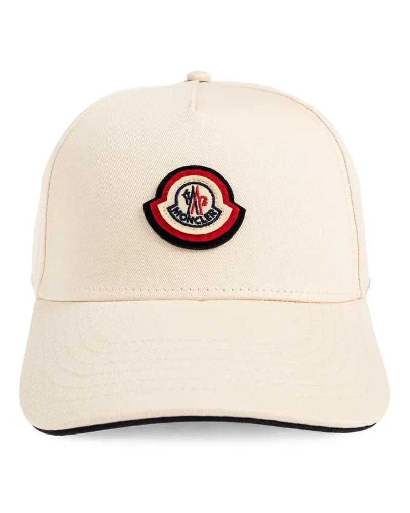 Moncler Baseballkappe mit Logo-Patch - Nude Nude