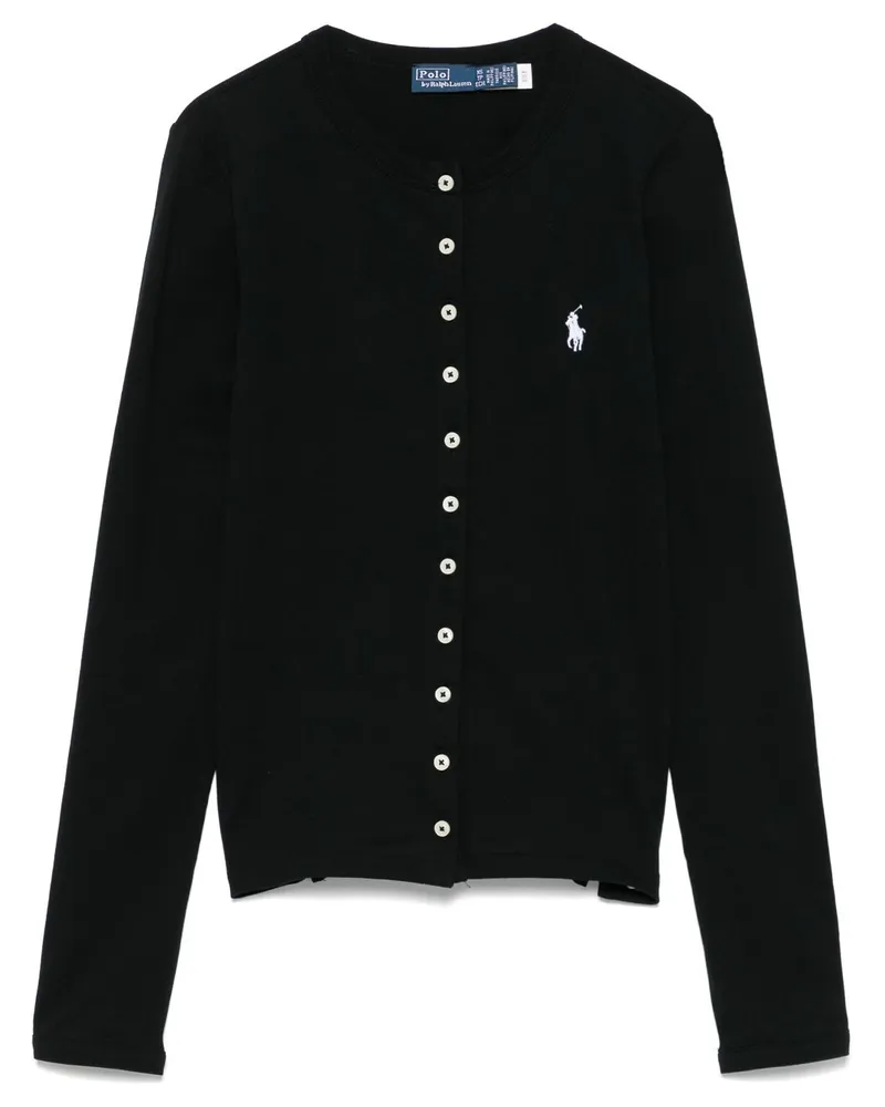 Ralph Lauren Hemd mit Polo Pony-Stickerei - Schwarz Schwarz