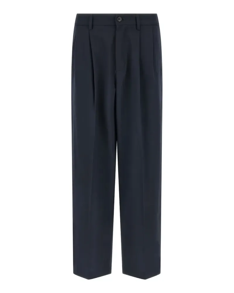 Department 5 double pleats straight trousers - Blau Blau