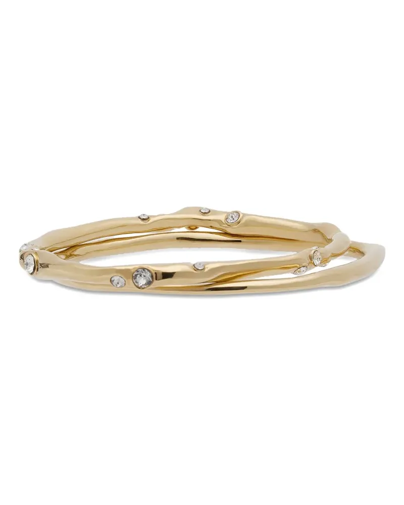 Dries van Noten Armreifen mit Strassverzierung - Gold Gold