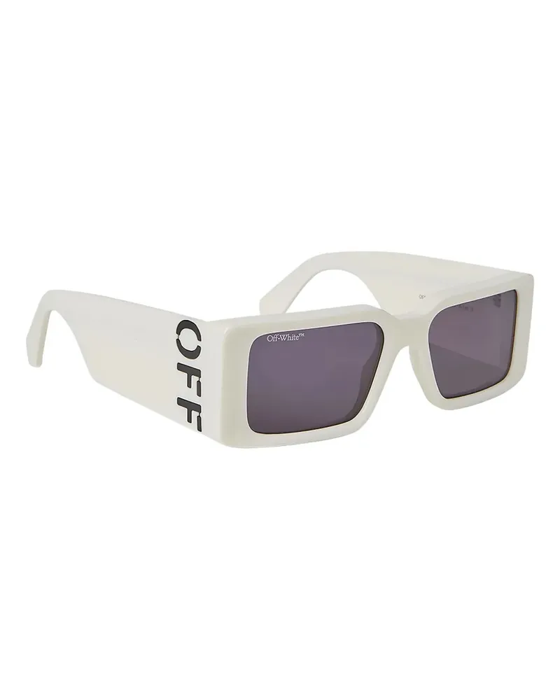 OFF-WHITE Sonnenbrille mit eckigem Gestell - Weiß Weiß