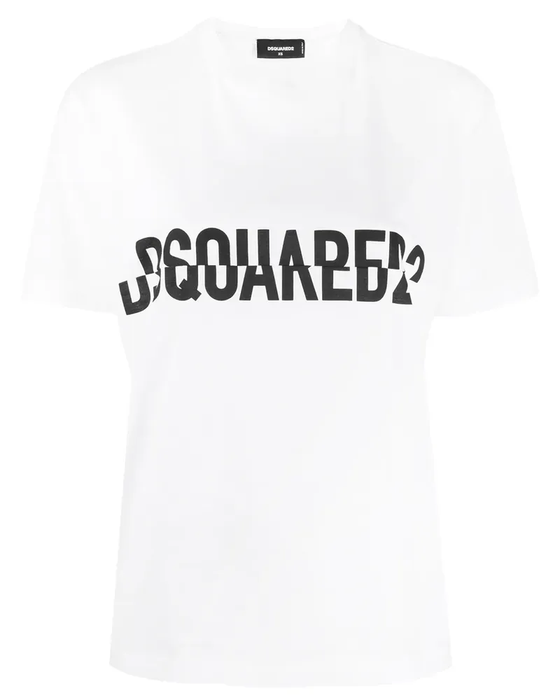 Dsquared2 T-Shirt mit Logo - Weiß Weiß
