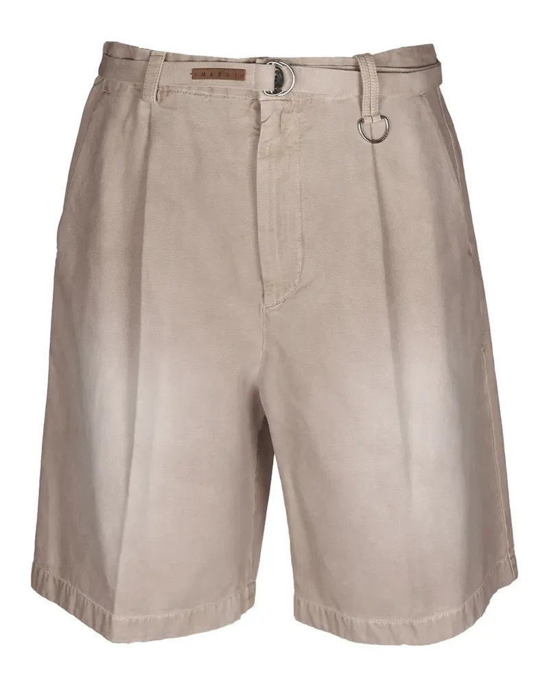 Marni Shorts mit Gürtel - Nude Nude