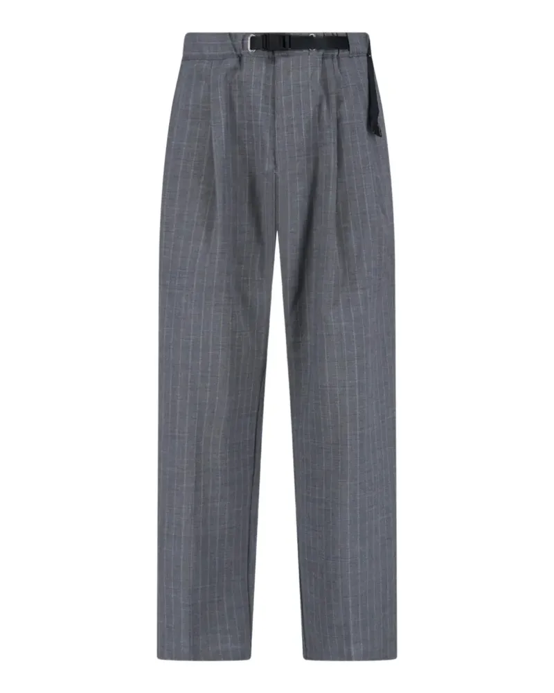 PLAN C belted trousers - Grau Grau