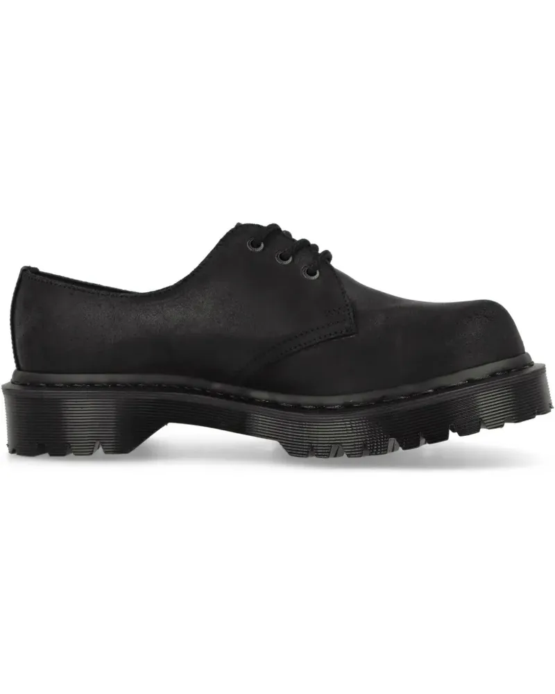 Dr.Martens 1461 Wax Commander Derby-Schuhe - Schwarz Schwarz