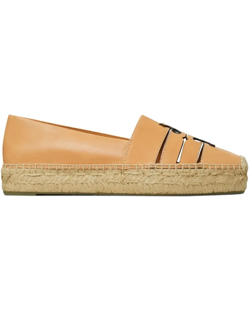 Tory Burch Espadrilles aus Leder - Nude Nude