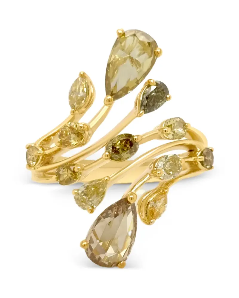 HYT Jewelry 18kt Gelbgoldring mit Diamanten Gold