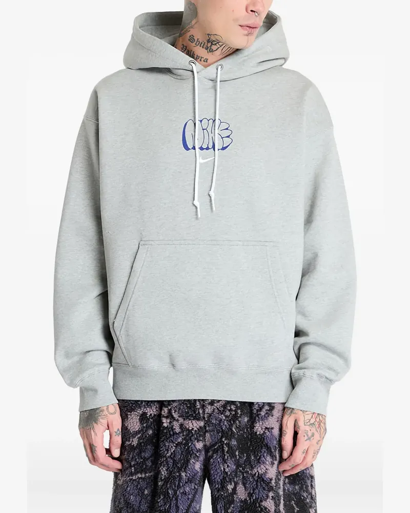 Nike Solo Swoosh Hoodie aus Fleece - Grau Grau