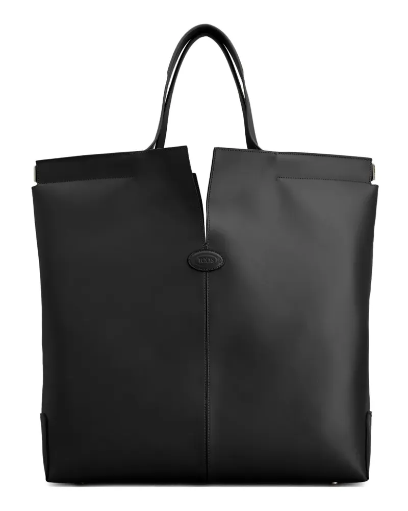 TOD'S Tote Bag mit V-Ausschnitt - Schwarz Schwarz