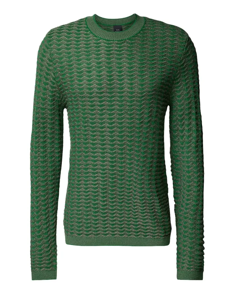 Armani Exchange Gewebter Pullover - Grün Grün