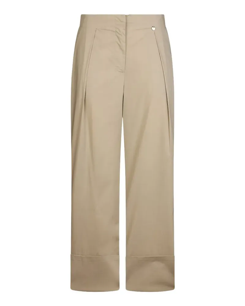 Liu Jo Ausgestellte Popeline-Hose - Grau Grau