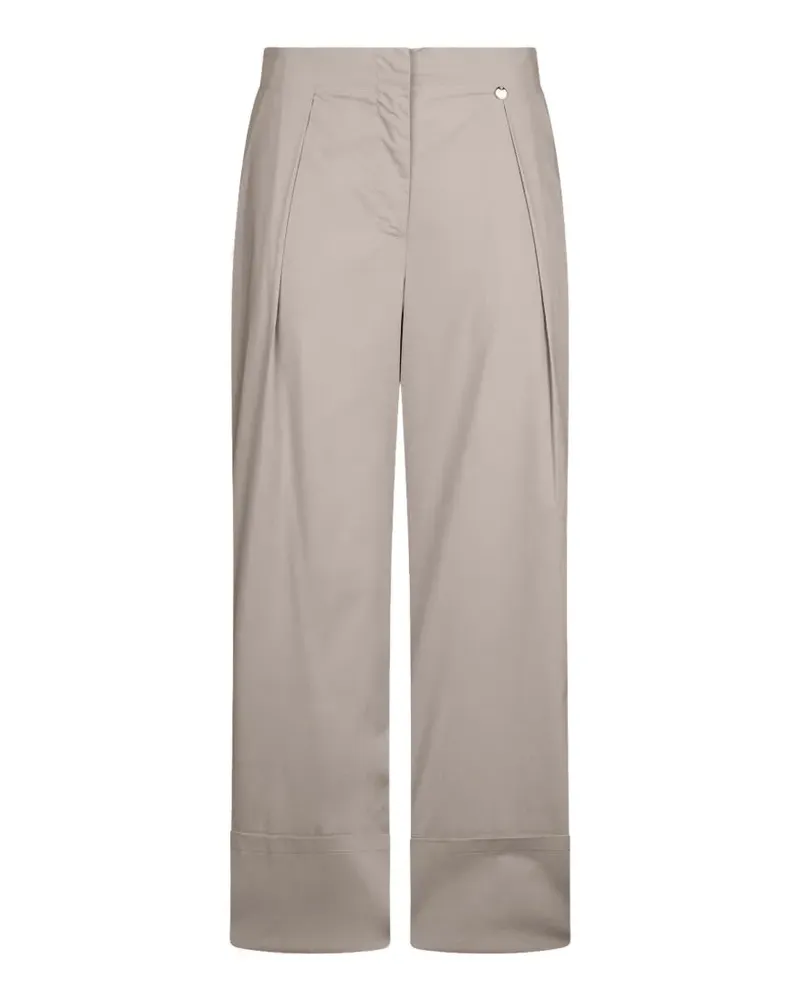 Liu Jo Ausgestellte Popeline-Hose - Grau Grau