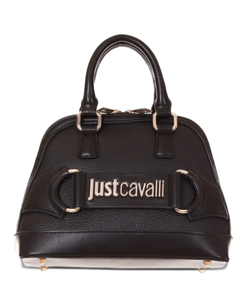 Just Cavalli Shopper mit Logo-Schild - Schwarz Schwarz