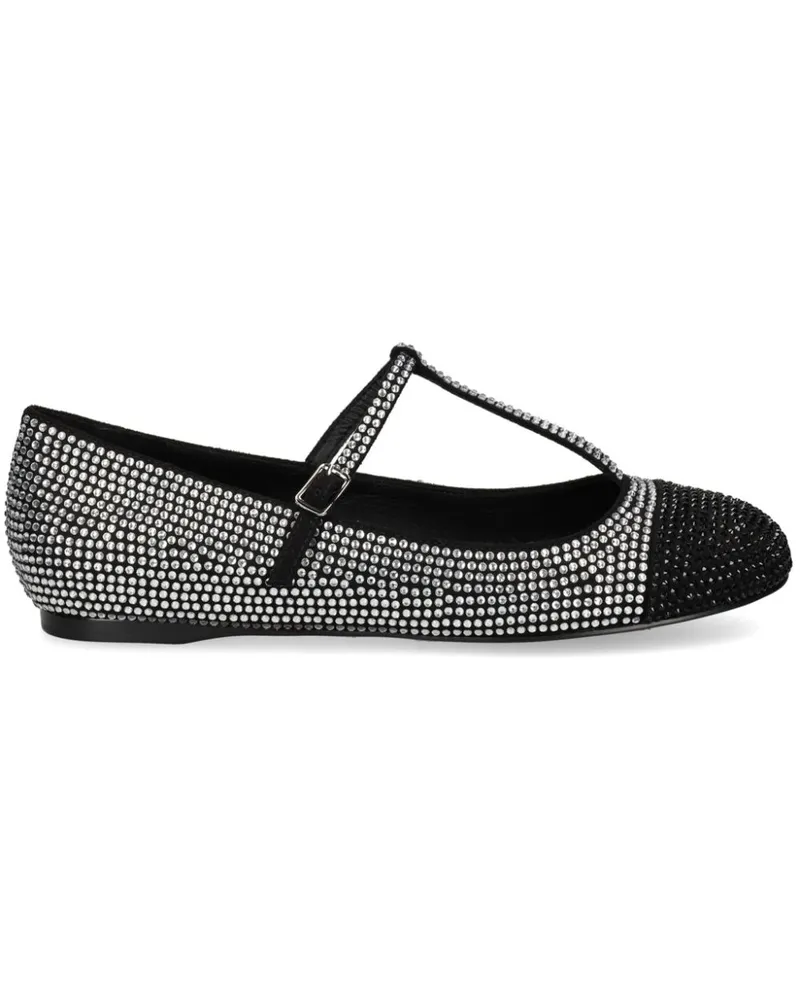 Bibi Lou Ballerinas mit Strass - Schwarz Schwarz
