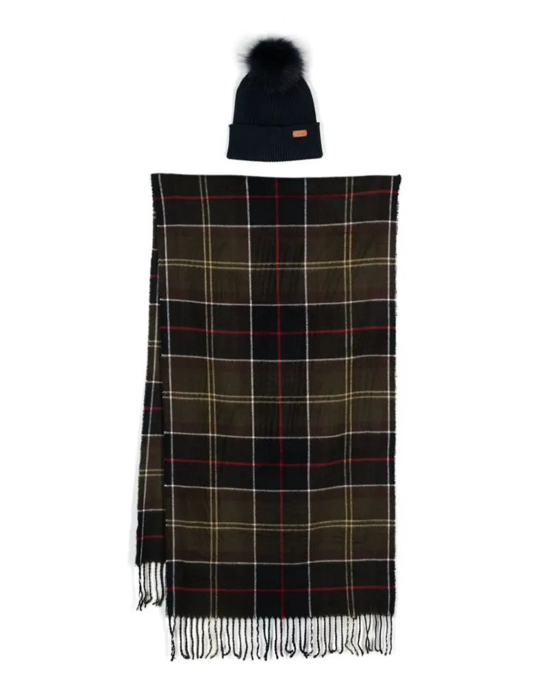 Barbour Dover & Hailes Schal-Set - Grün Grün