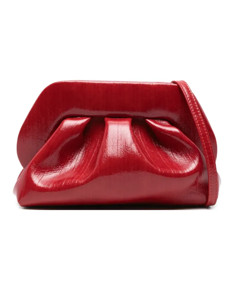 THEMOIRÈ Geraffte Clutch - Rot Rot