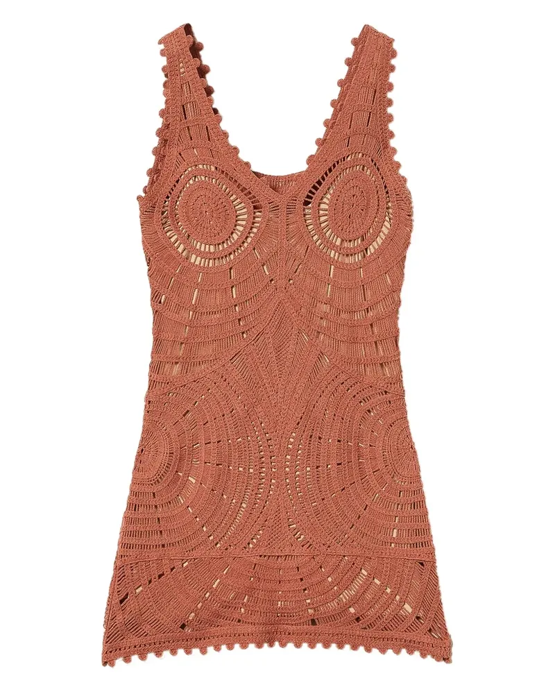 Twin-Set Gehäkeltes Kleid - Braun Braun