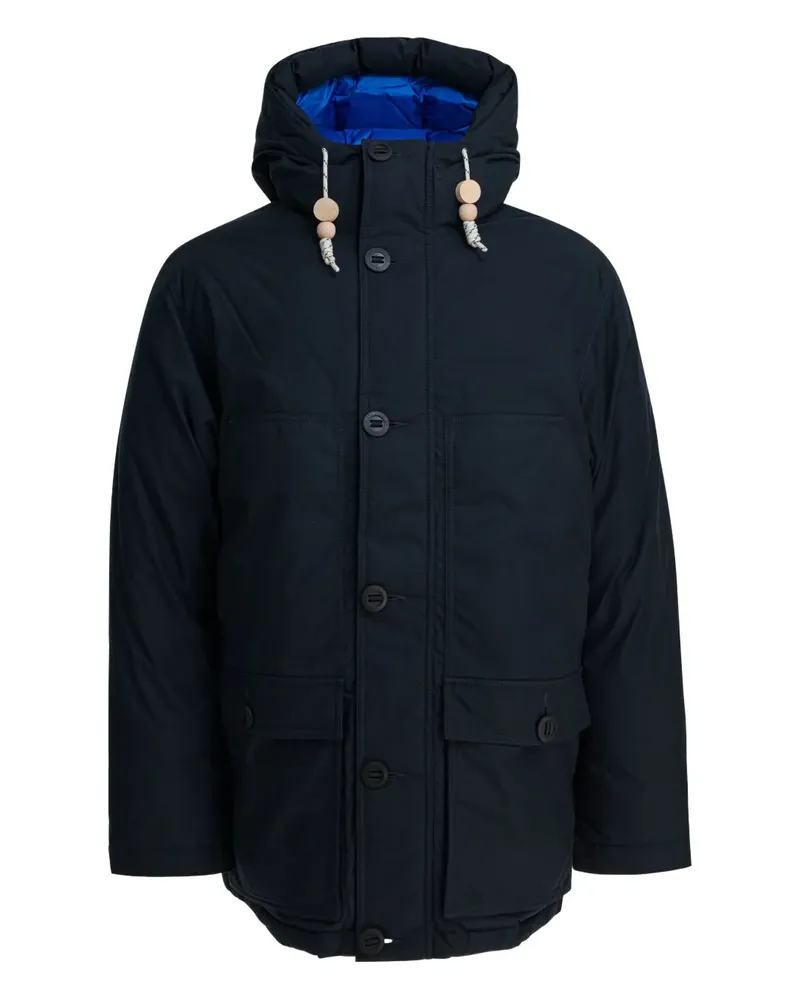 Mammut buttoned hooded parka - Blau Blau