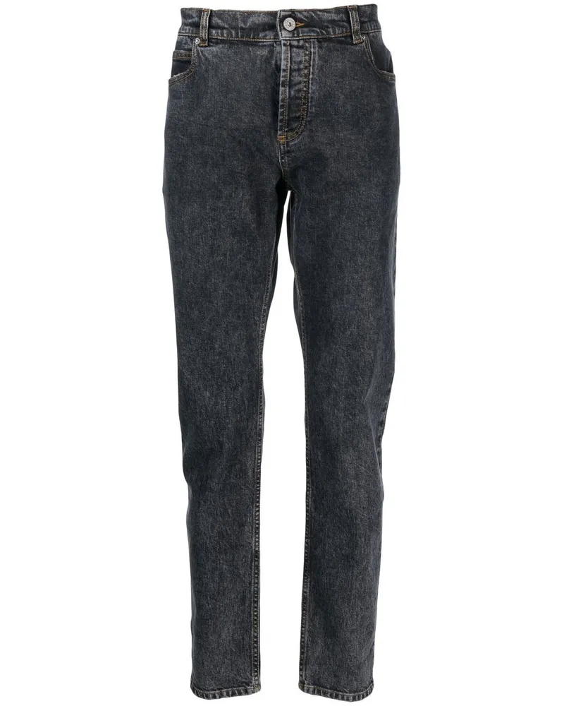 Balmain Jeans mit klassischem Schnitt - Schwarz Schwarz