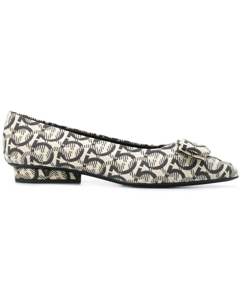 Ferragamo Viva Gancini' Ballerinas - Nude Nude
