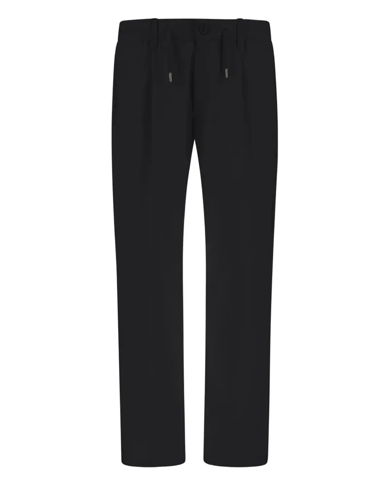 Herno pleated straight-leg trousers - Schwarz Schwarz