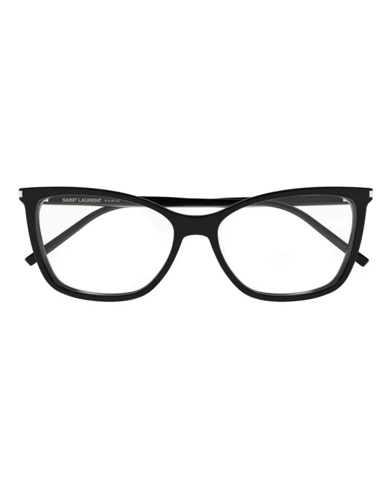 Saint Laurent Brille im Cat-Eye-Design - Schwarz Schwarz