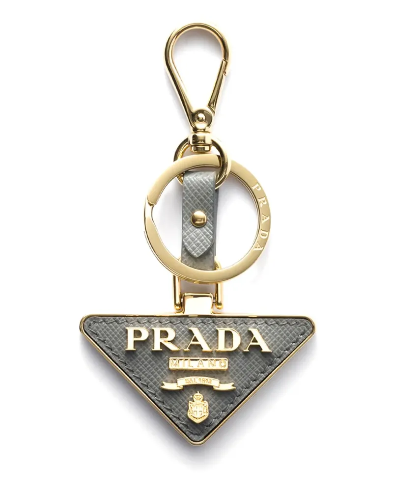 Prada Schlüsselanhänger mit Logo - Gold Gold