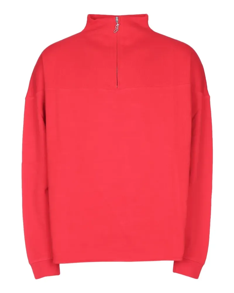 Jacquemus The Rond Carré Rollkragenpullover mit Reißverschluss - Rot Rot