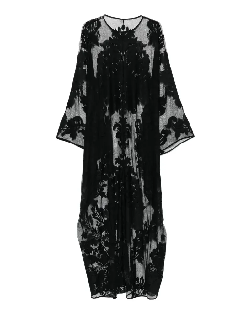 Norma Kamali lace maxi dress - Schwarz Schwarz